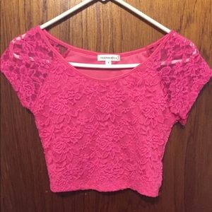 Pink crop top